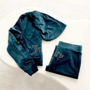 Juicy Couture Teal Track Pants & Jacket Set